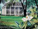 Houmas House Louisiana Plantation Watercolor