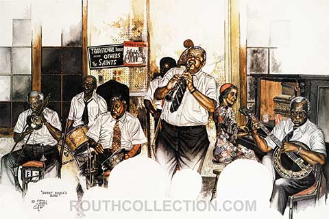 Preservation Hall Watercolor