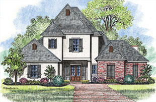 Building Rendering Color Pencil